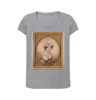 Athletic Grey Printed T-shirt Front