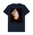 Navy Blue Printed T-shirt Front