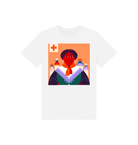 White Printed Kids T-Shirt Front