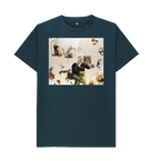 Denim Blue Printed T-shirt Front