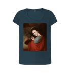 Denim Blue Printed T-shirt Front
