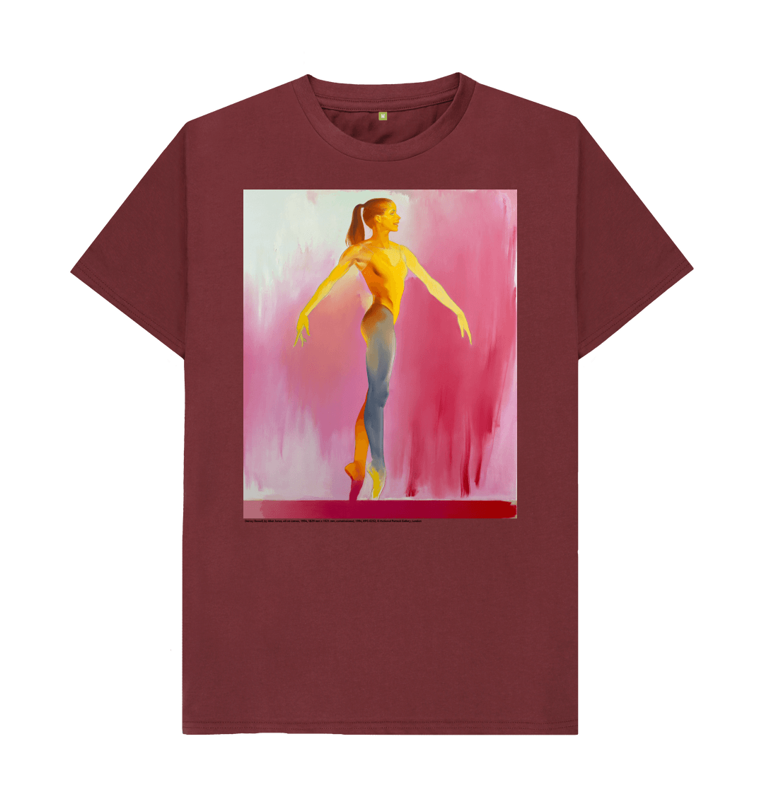Red wine printed t shirt front