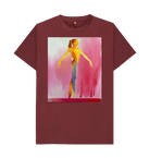 Red Wine Printed T-shirt Front