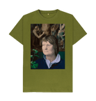 Moss Green Printed T-shirt Front