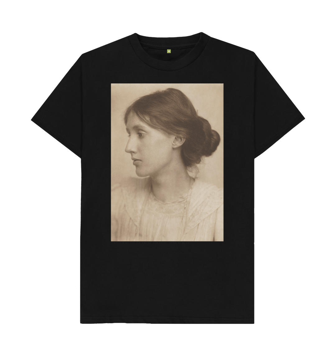 Black printed t shirt front
