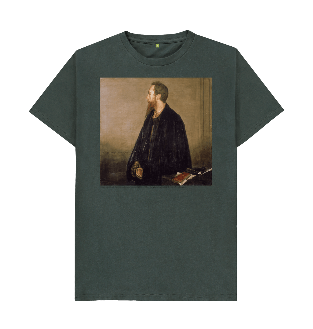 Dark grey printed t shirt front