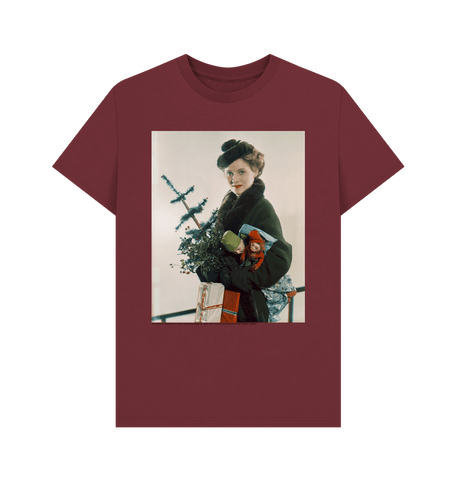 Red Wine Ann Todd by Yevonde Unisex Crew Neck T-shirt