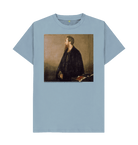 Stone Blue Printed T-shirt Front
