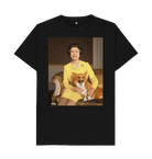 Black Printed T-shirt Front