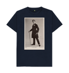 Navy Blue Printed T-shirt Front