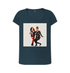 Denim Blue Printed T-shirt Front