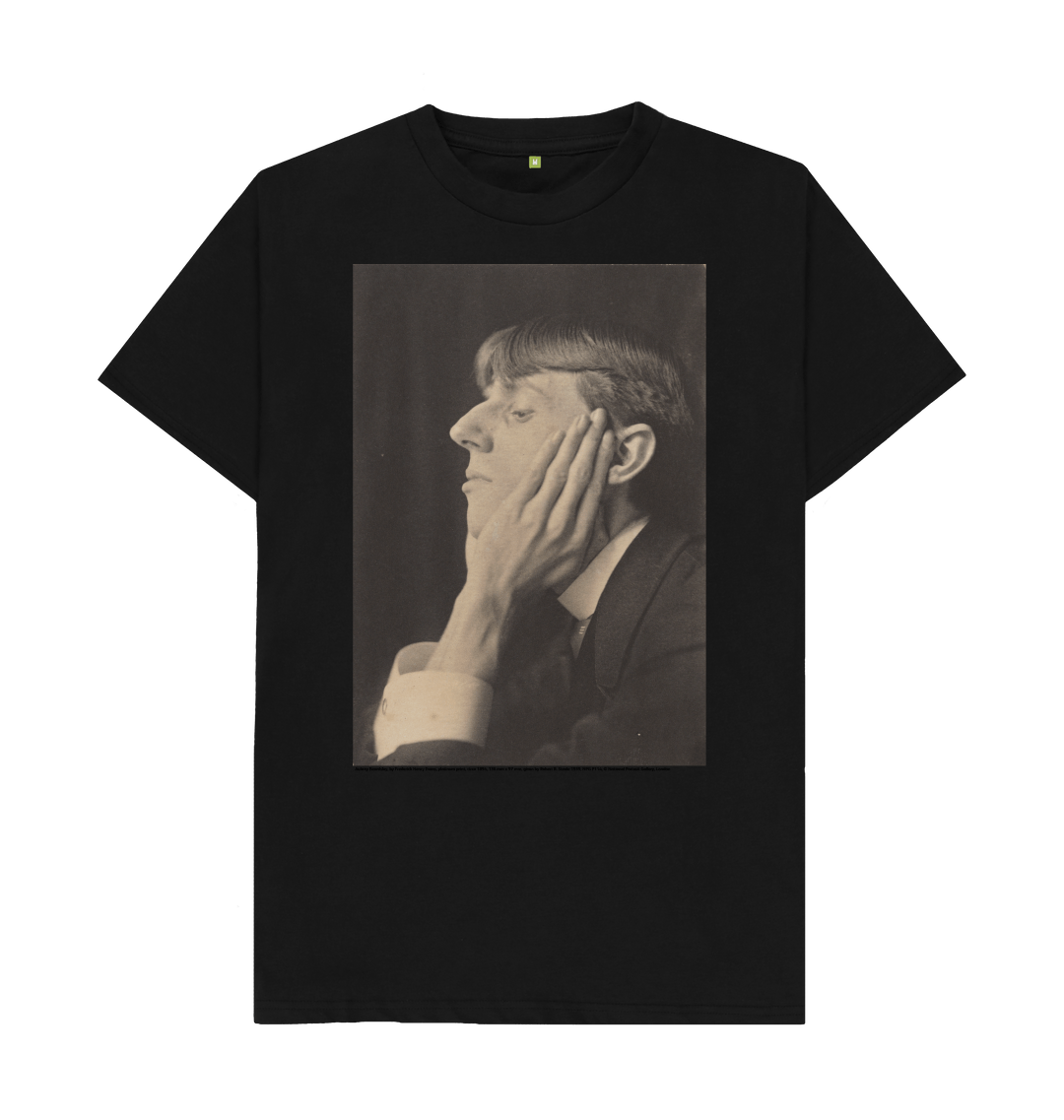 Black printed t shirt front