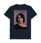 Navy Blue Printed T-shirt Front
