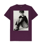 Purple Printed T-shirt Front