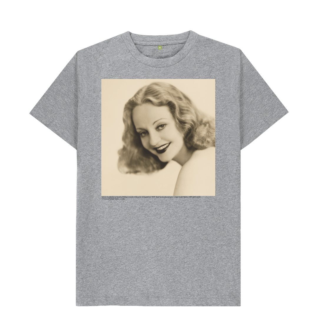Athletic grey printed t shirt front