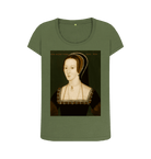 Khaki Printed T-shirt Front