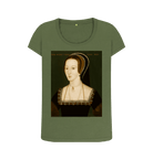 Khaki Printed T-shirt Front