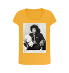 Mustard Printed T-shirt Front
