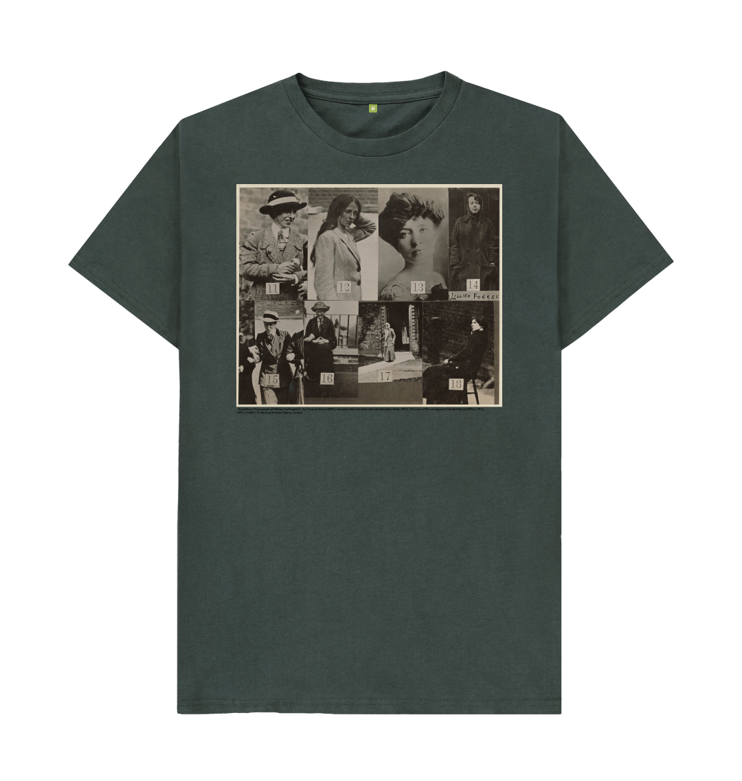 Dark grey printed t shirt front