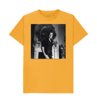 Mustard Printed T-shirt Front