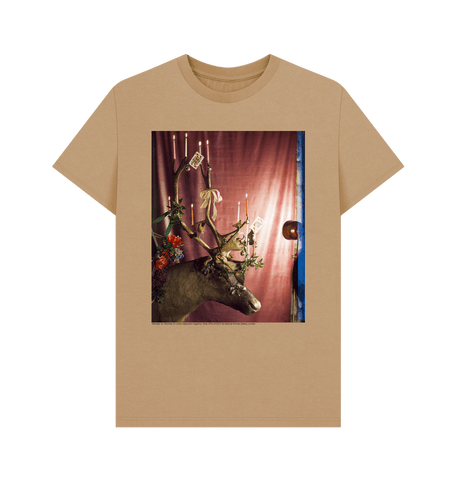 Sand Reindeer by Yevonde Unisex Crew Neck T-shirt