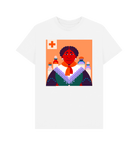 White Printed T-shirt Front