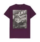 Purple Printed T-shirt Front