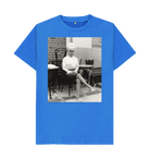 Bright Blue Printed T-shirt Front