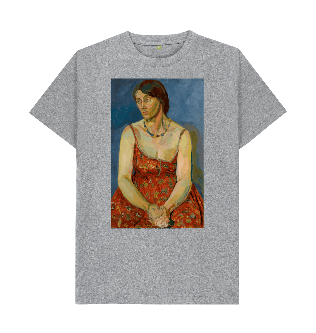 Athletic grey printed t shirt front