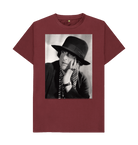 Red Wine Printed T-shirt Front