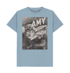 Stone Blue Printed T-shirt Front