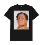 Black Printed T-shirt Front