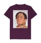 Purple Printed T-shirt Front