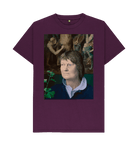 Purple Printed T-shirt Front