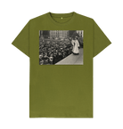 Moss Green Printed T-shirt Front