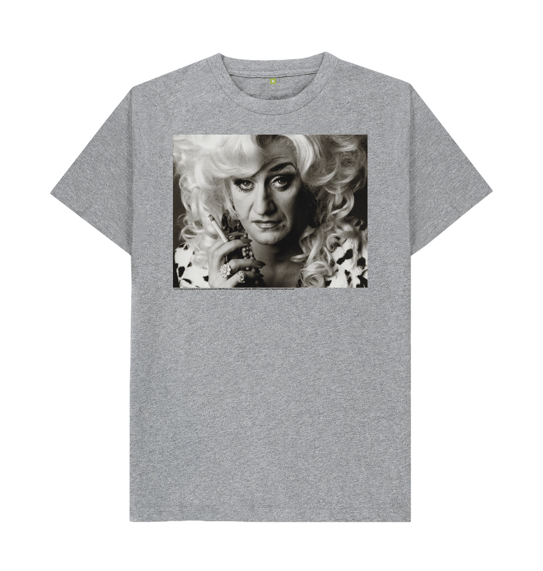 Athletic grey printed t shirt front
