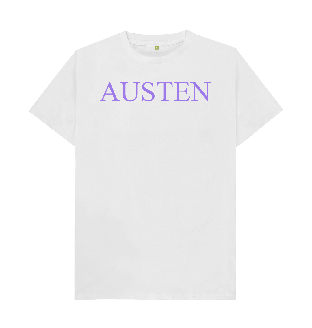 White printed t shirt front