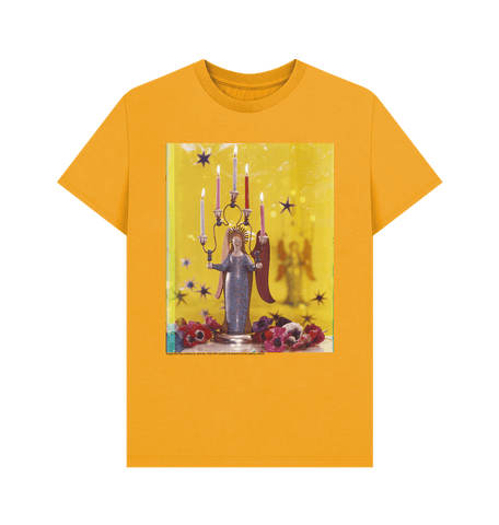 Mustard Angels (Burning Candles) by Yevonde  Unisex Crew Neck T-shirt