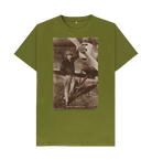 Moss Green Printed T-shirt Front