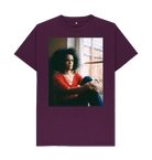 Purple Printed T-shirt Front