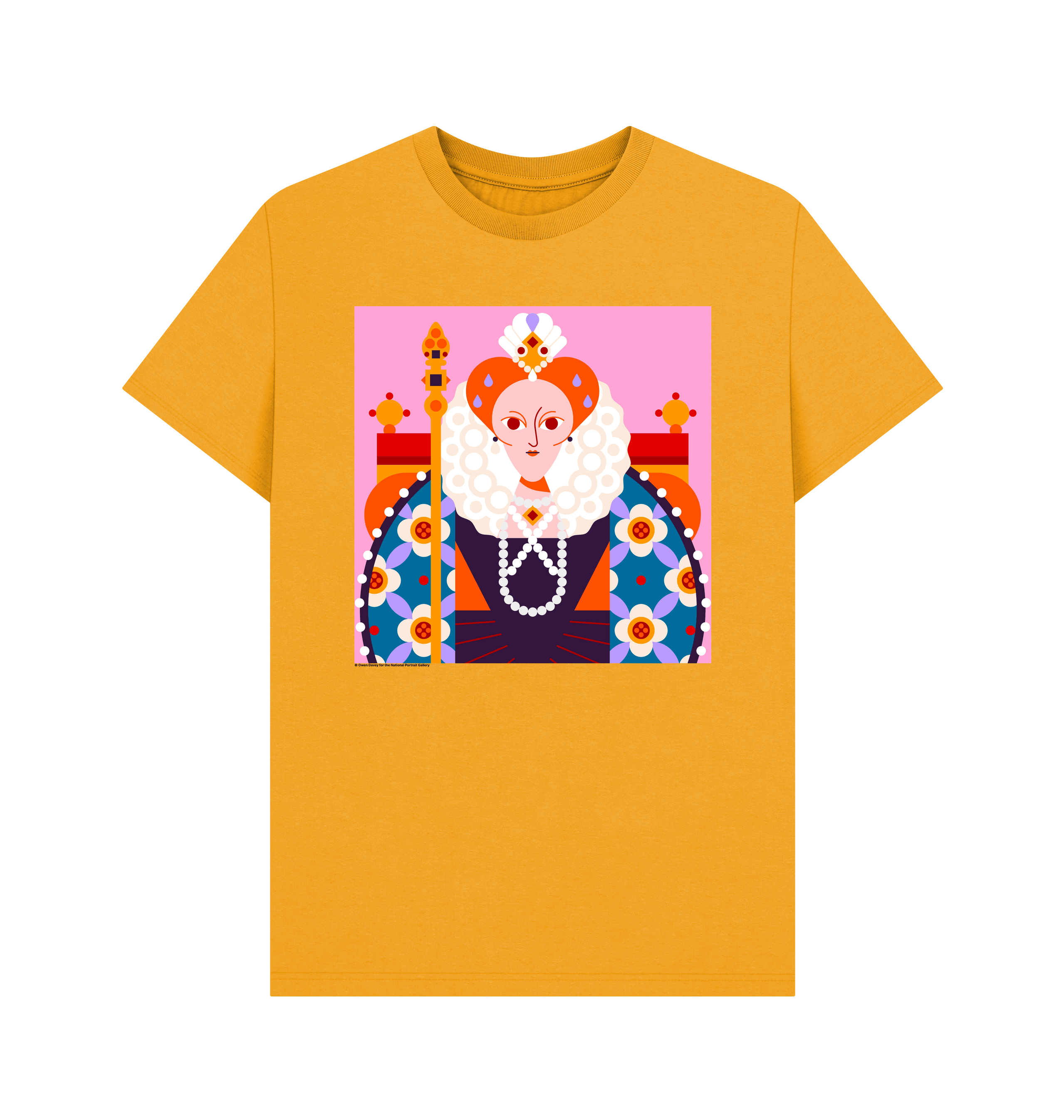 Mustard printed t shirt front