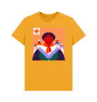 Mustard Printed T-shirt Front