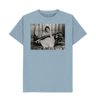 Stone Blue Printed T-shirt Front