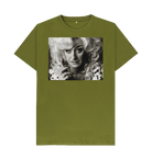 Moss Green Printed T-shirt Front