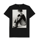 Black Printed T-shirt Front