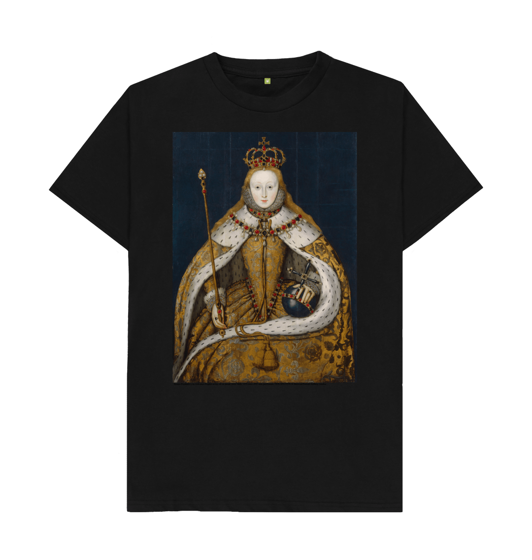 Black printed t shirt front