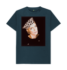 Denim Blue Printed T-shirt Front