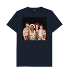Navy Blue Printed T-shirt Front