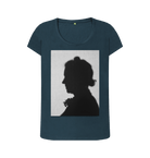 Denim Blue Printed T-shirt Front