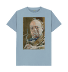 Stone Blue Printed T-shirt Front